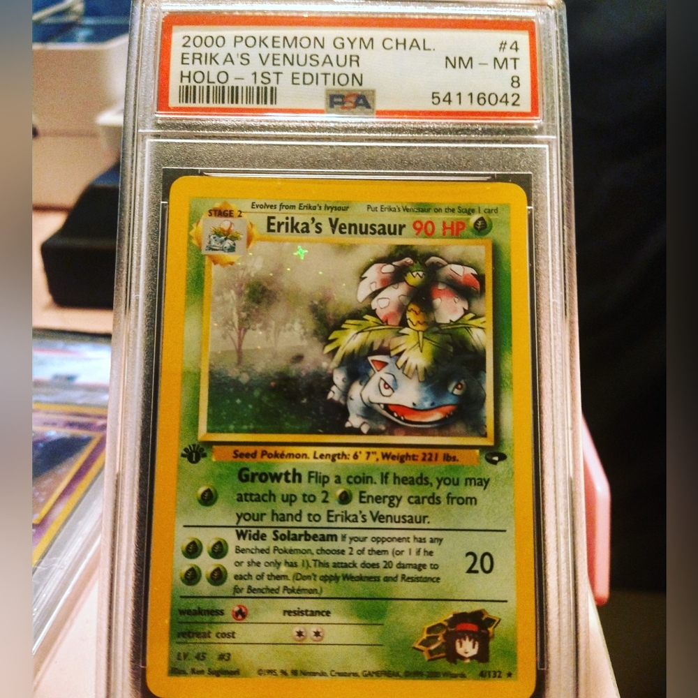 2000 psa8 Erica's Venusaur from gym challenge